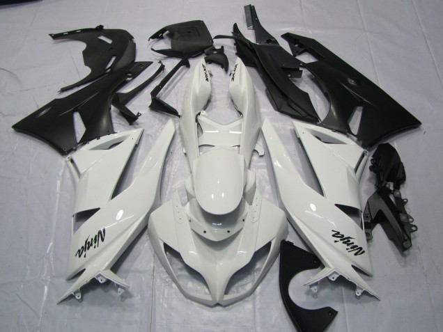 09-12 Gloss White ZX6R Fairings 09-12 Gloss White ZX6R Fairings