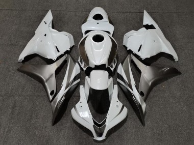 09-12 Gloss White and Silver CBR600RR Fairings