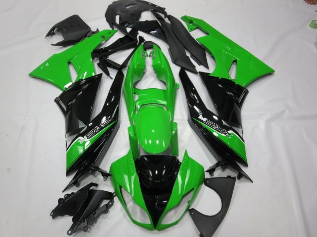 09-12 Green Black ZX6R Fairings 09-12 Green Black ZX6R Fairings