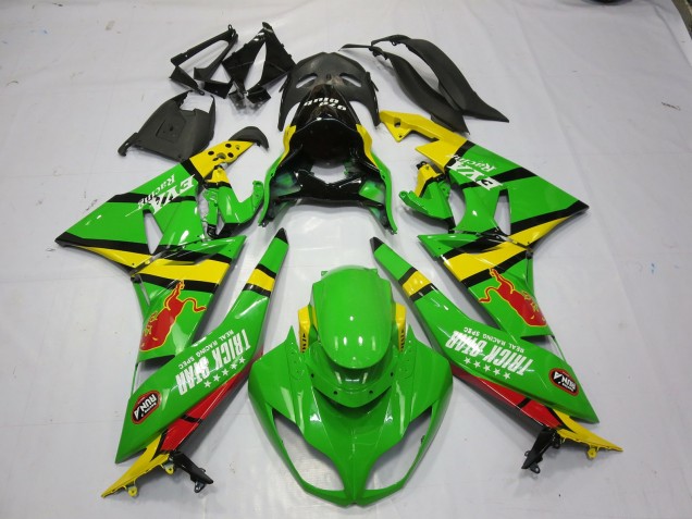 09-12 Green Yellow ZX6R Fairings 09-12 Green Yellow ZX6R Fairings