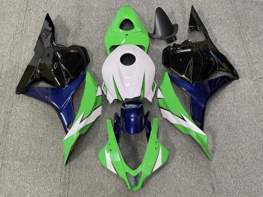09-12 Green and White CBR600RR Fairings