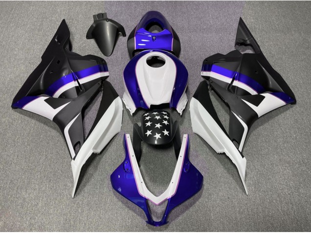 09-12 Matte Black and Dark Blue Star CBR600RR Fairings 09-12 Matte Black and Dark Blue Star CBR600RR Fairings