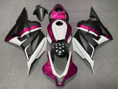 09-12 Matte Black and Pink Star CBR600RR Fairings