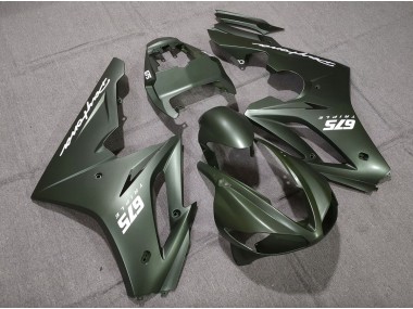 09-12 Matte Green White Daytona 675 Fairings