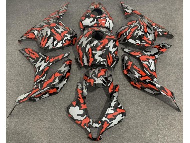 09-12 Red Grey Camo CBR600RR Fairings