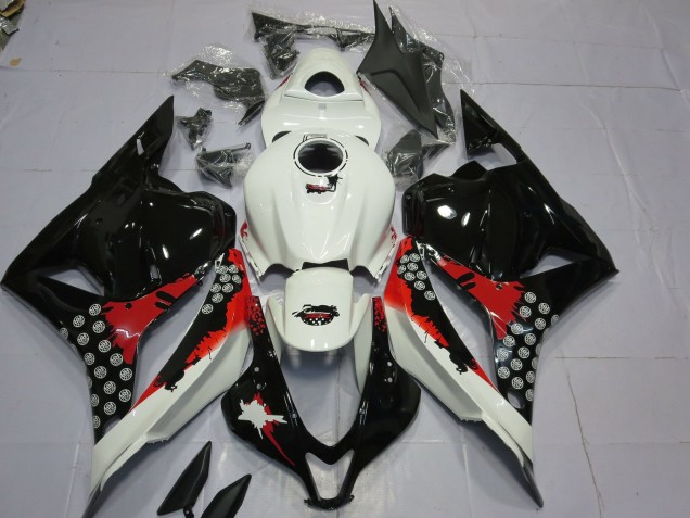09-12 Red and Black Splatter CBR600RR Fairings 09-12 Red and Black Splatter CBR600RR Fairings