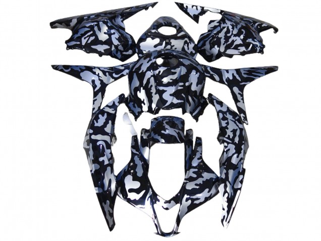 09-12 Silver Snow Camo CBR600RR Fairings 09-12 Silver Snow Camo CBR600RR Fairings