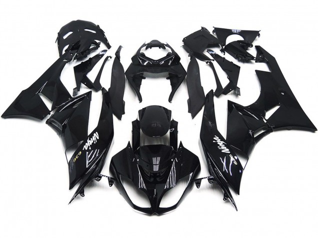 09-12 Slick Gloss Black ZX6R Fairings 09-12 Slick Gloss Black ZX6R Fairings
