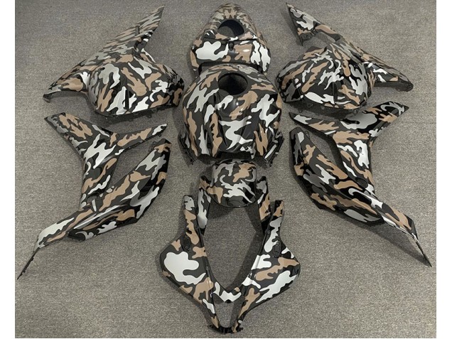 09-12 Tan and Silver Camo CBR600RR Fairings 09-12 Tan and Silver Camo CBR600RR Fairings