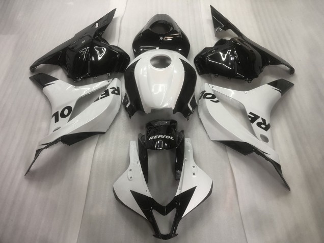 09-12 White / Black Repsol Plain CBR600RR Fairings 09-12 White / Black Repsol Plain CBR600RR Fairings