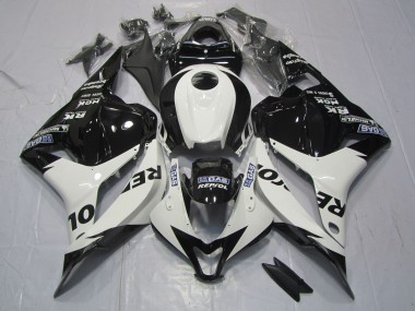09-12 White and Black Repsol CBR600RR Fairings