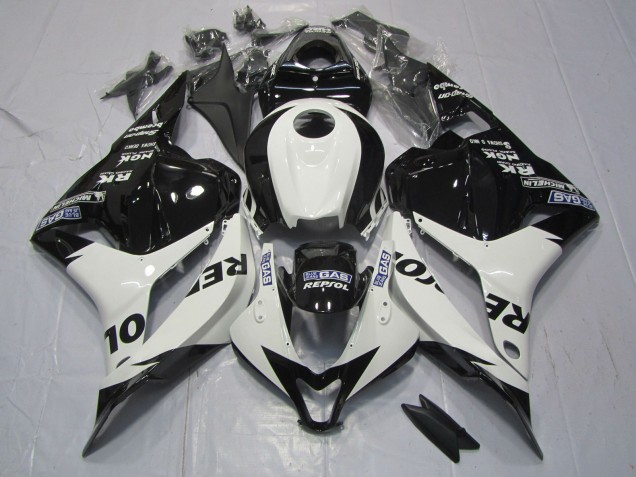 09-12 White and Black Repsol CBR600RR Fairings 09-12 White and Black Repsol CBR600RR Fairings