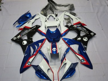 09-14 Alien Blue and White S1000RR Fairings