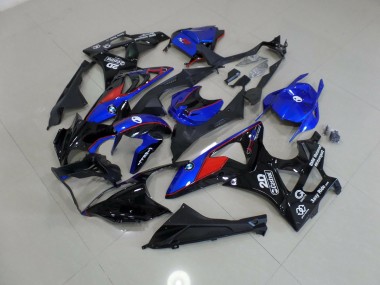 09-14 Alien Blue and White S1000RR Fairings