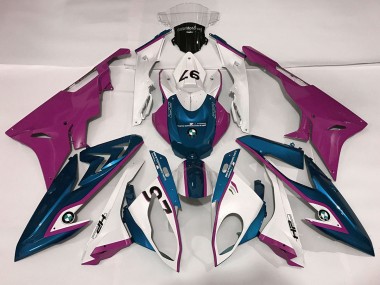 09-14 Alien Blue and White S1000RR Fairings