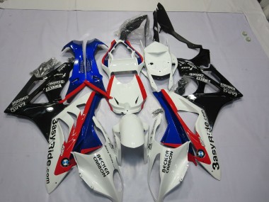 09-14 Alien Blue and White S1000RR Fairings