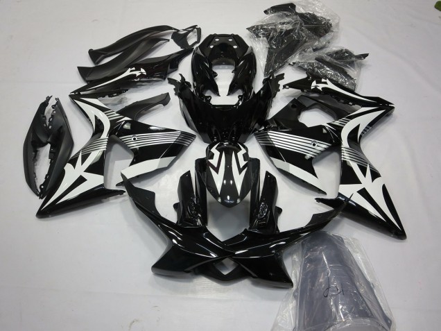 09-16 Black and White GSXR 1000 Fairings 09-16 Black and White GSXR 1000 Fairings