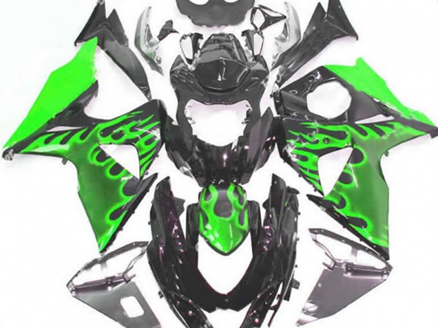 09-16 Green Flame GSXR 1000 Fairings 09-16 Green Flame GSXR 1000 Fairings