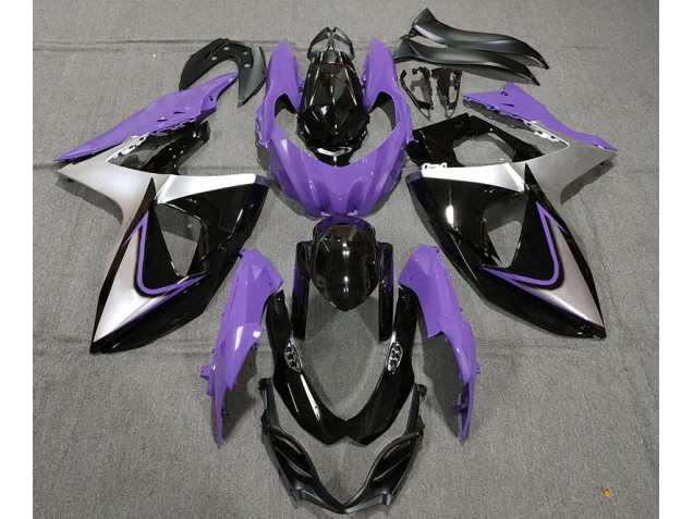 09-16 Purple Silver and Black GSXR 1000 Fairings 09-16 Purple Silver and Black GSXR 1000 Fairings