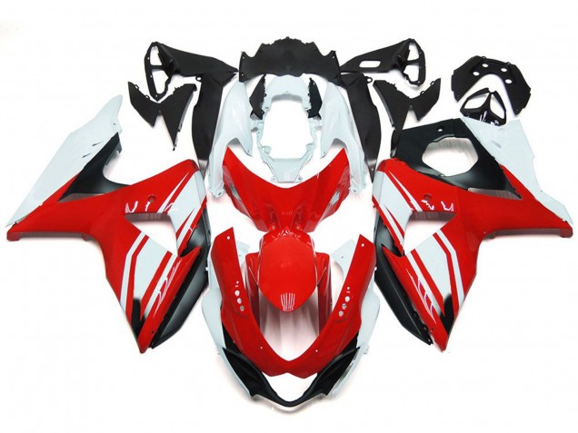 09-16 Red Gloss with Black Style GSXR 1000 Fairings 09-16 Red Gloss with Black Style GSXR 1000 Fairings