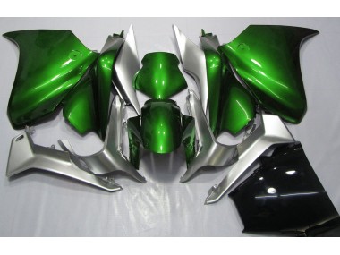 10-13 Deep Green and Silver VFR1200 Fairings