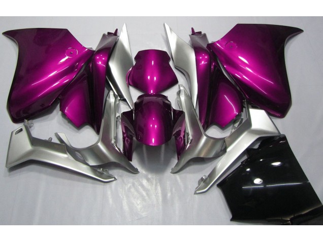 10-13 Deep Pink and Silver VFR1200 Fairings 10-13 Deep Pink and Silver VFR1200 Fairings