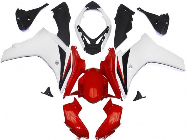 11-12 Red and White Gloss CBR600F Fairings 11-12 Red and White Gloss CBR600F Fairings