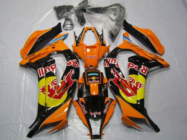 11-15 Orange Red bull ZX10R Fairings 11-15 Orange Red bull ZX10R Fairings