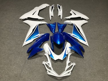 11-24 Blue White Custom GSXR 600-750 Fairings