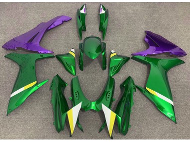 11-24 Gloss Green and Purple GSXR 600-750 Fairings