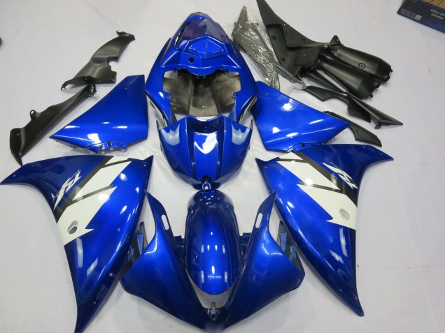 12-14 Blue and White R1 Fairings 12-14 Blue and White R1 Fairings