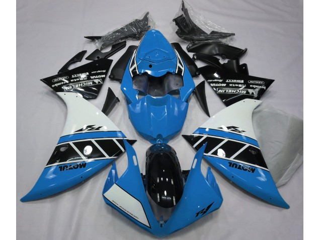 12-14 Gloss Light Blue White and Black R1 Fairings 12-14 Gloss Light Blue White and Black R1 Fairings