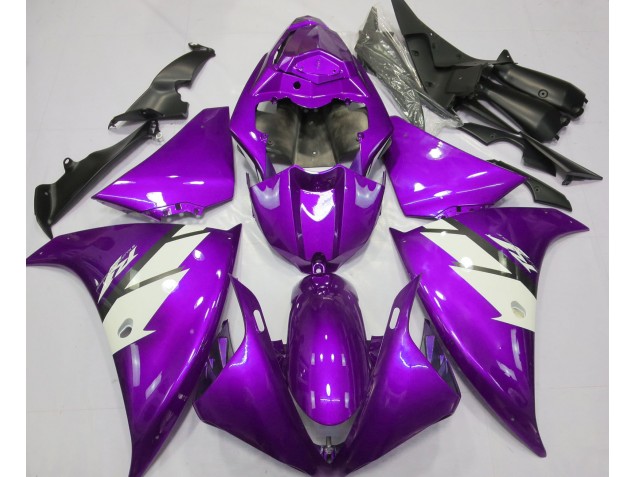 12-14 Gloss Purple & White R1 Fairings 12-14 Gloss Purple & White R1 Fairings