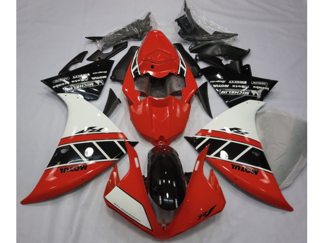 12-14 Gloss Red White and Black R1 Fairings 12-14 Gloss Red White and Black R1 Fairings