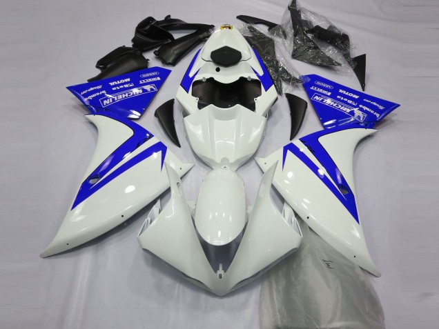 12-14 Gloss White and Blue R1 Fairings 12-14 Gloss White and Blue R1 Fairings
