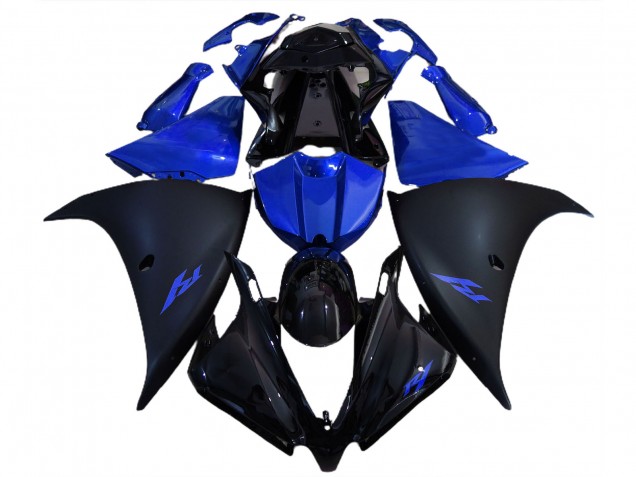 12-14 Matte Black and Blue R1 Fairings 12-14 Matte Black and Blue R1 Fairings
