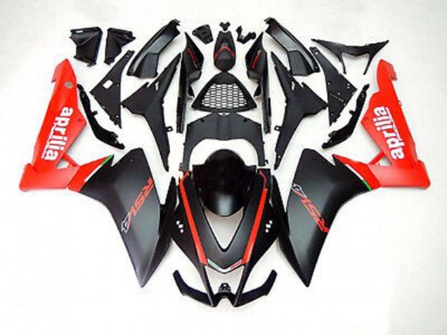 12-15 Matte Black and Red RS4 125 Fairings 12-15 Matte Black and Red RS4 125 Fairings