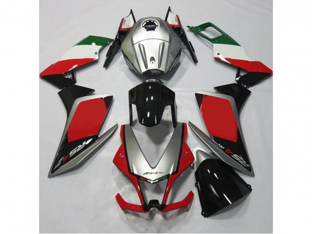 12-15 Silver and Red RS4 125 Fairings 12-15 Silver and Red RS4 125 Fairings
