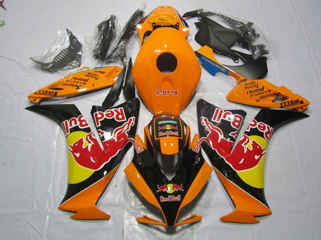 12-16 Orange Red Bull CBR1000RR Fairings 12-16 Orange Red Bull CBR1000RR Fairings