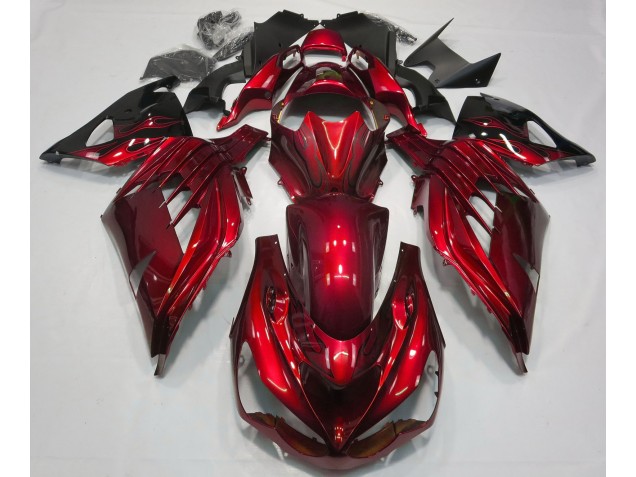 12-21 Fire Red Gloss ZX14R Fairings 12-21 Fire Red Gloss ZX14R Fairings