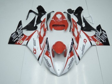 13-16 Red and White Daytona 675 Fairings