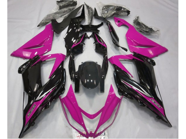 13-18 Black and Pink ZX6R Fairings 13-18 Black and Pink ZX6R Fairings