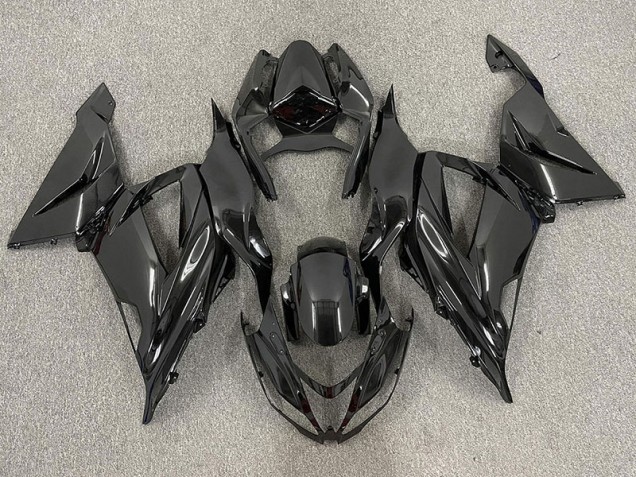 13-18 Gloss Black Plain ZX6R Fairings 13-18 Gloss Black Plain ZX6R Fairings