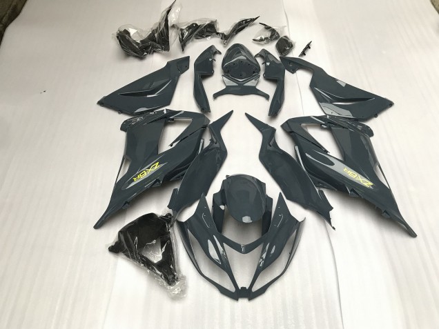 13-18 Gloss Grey ZX6R Fairings 13-18 Gloss Grey ZX6R Fairings