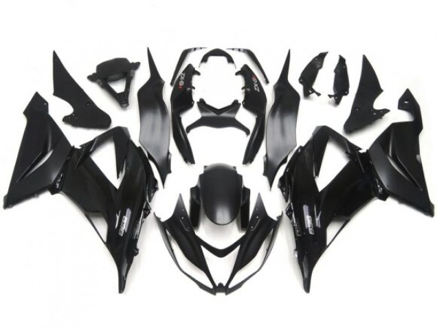 13-18 Gloss / Matte Black Plain Slick Decals ZX6R Fairings 13-18 Gloss / Matte Black Plain Slick Decals ZX6R Fairings