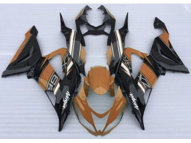 13-18 Gloss Orange and Black ZX6R Fairings