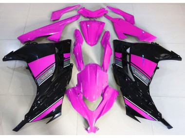 13-18 Hot Pink and Black Ninja 300 Fairings