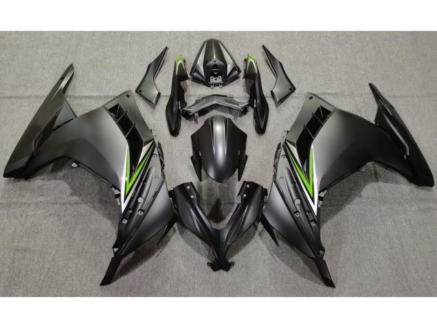 13-18 Matte Black & Green Ninja 300 Fairings 13-18 Matte Black & Green Ninja 300 Fairings
