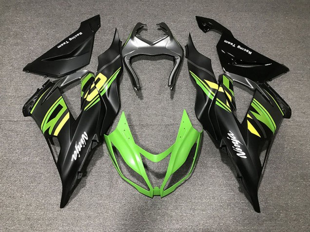 13-18 Matte Black & Racing ZX6R Fairings 13-18 Matte Black & Racing ZX6R Fairings