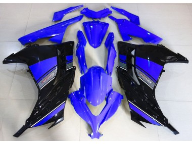 13-18 Midnight Blue and Black Ninja 300 Fairings